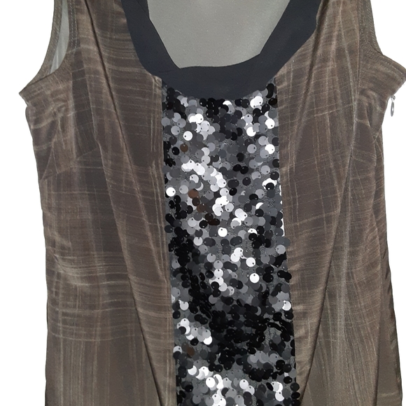 Simply Vera Vera Wang brown sequin dress - Picture 2 of 6